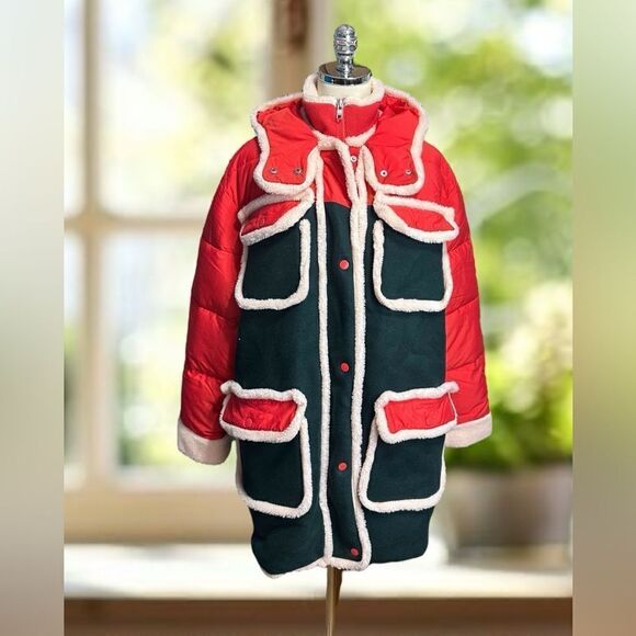 RARE 🔥 EAVES Anthropologie Revolve Tycen Wool Winter Snow Insulated Parka Jacke - Picture 5 of 16